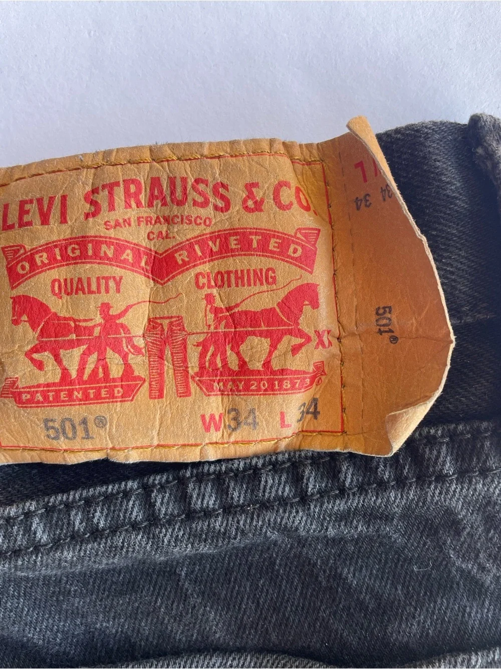 Levi's 501® Men’s Black Straight Jeans